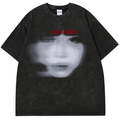 Washed Shadow Black Graphic T-shirt 