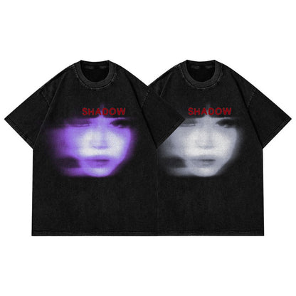 Washed Shadow Black Graphic T-shirt 