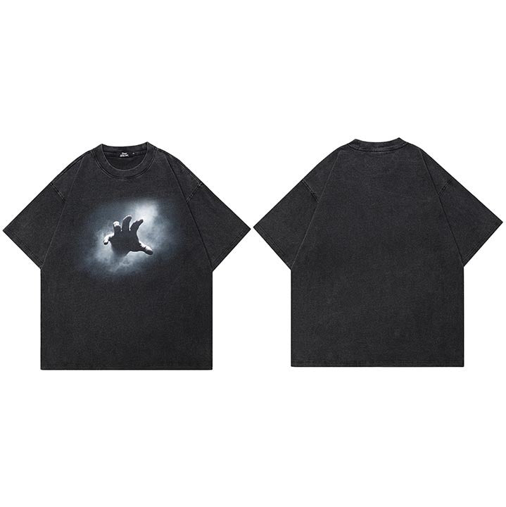 Washed Black Graphic Tee
