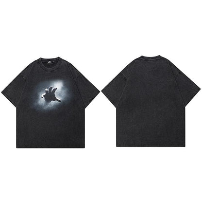 Washed Black Graphic Tee
