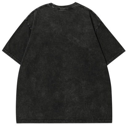 Washed Shadow Black Graphic T-shirt 